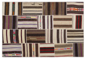 Apex Kilim Patchwork Unique Striped 2220 160 x 230 cm