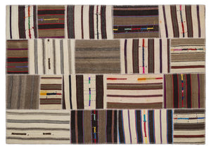 Apex Kilim Patchwork Unique Striped 2222 160 x 230 cm