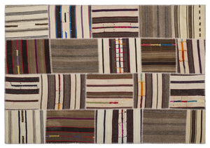 Apex Kilim Patchwork Unique Striped 2232 160 x 230 cm