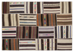 Apex Kilim Patchwork Unique Striped 2233 160 x 230 cm