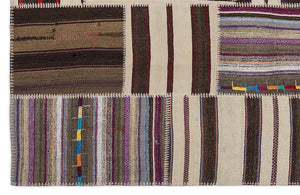 Apex Kilim Patchwork Unique Striped 2235 160 x 230 cm