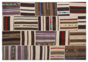 Apex Kilim Patchwork Unique Striped 2235 160 x 230 cm