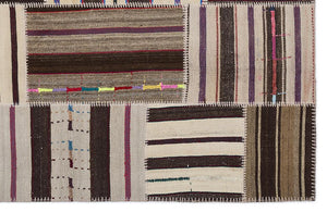 Apex Kilim Patchwork Unique Striped 2237 160 x 230 cm