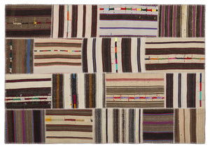 Apex Kilim Patchwork Unique Striped 2238 160 x 230 cm