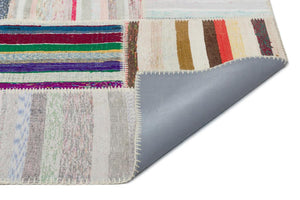 Apex Kilim Patchwork Unique Striped 22398 190 x 278 cm