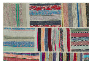 Apex Kilim Patchwork Unique Striped 22398 190 x 278 cm