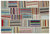 Apex Kilim Patchwork Unique Striped 22398 190 x 278 cm