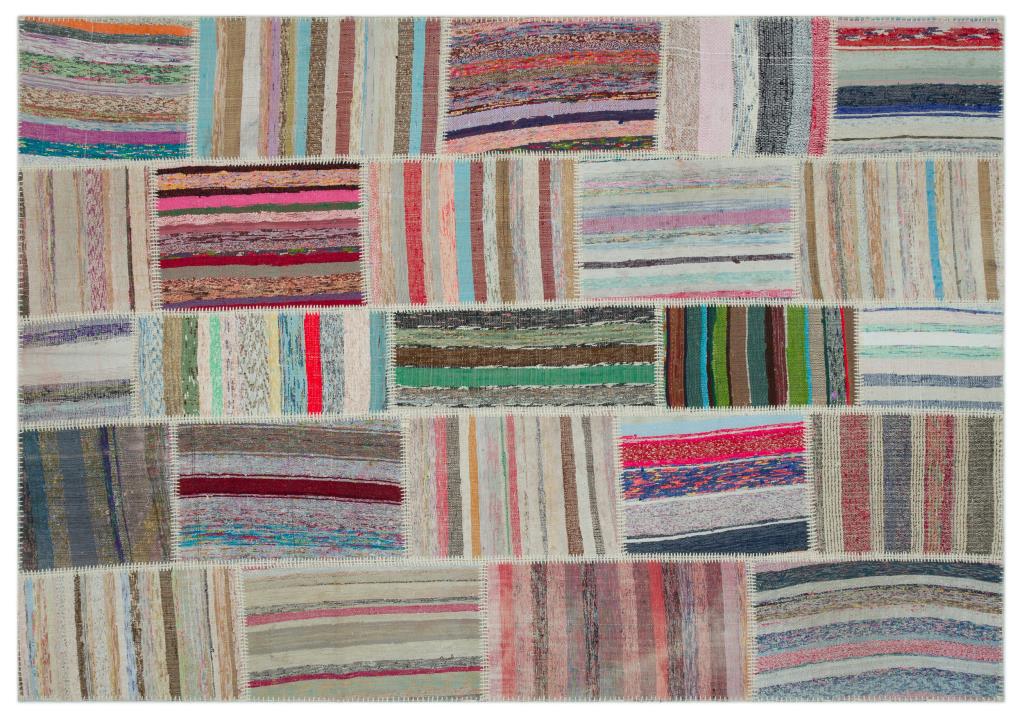 Apex Kilim Patchwork Unique Striped 22405 189 x 273 cm