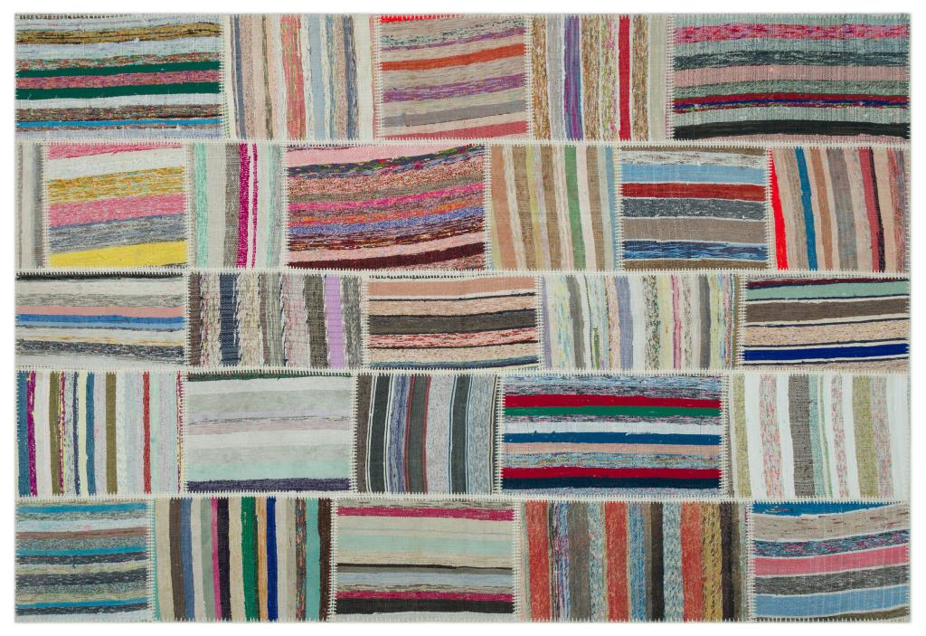 Apex Kilim Patchwork Unique Striped 22407 190 x 280 cm