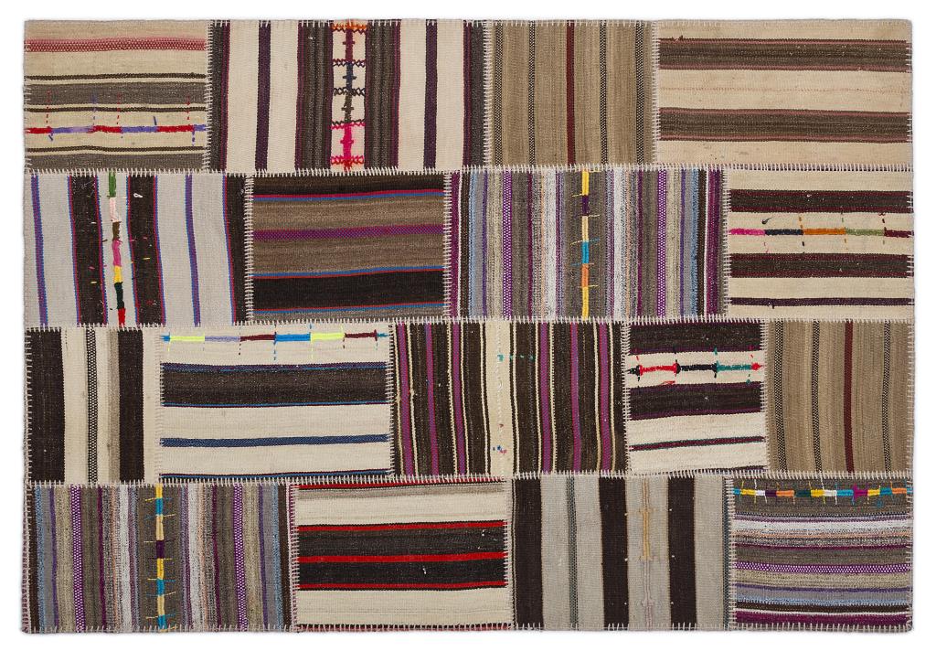 Apex Kilim Patchwork Unique Striped 2243 160 x 230 cm