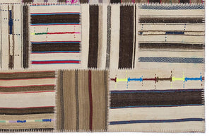 Apex Kilim Patchwork Unique Striped 2245 160 x 230 cm