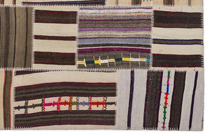 Apex Kilim Patchwork Unique Striped 2246 160 x 230 cm