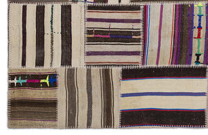 Apex Kilim Patchwork Unique Striped 2248 160 x 230 cm