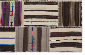 Apex Kilim Patchwork Unique Striped 2248 160 x 230 cm