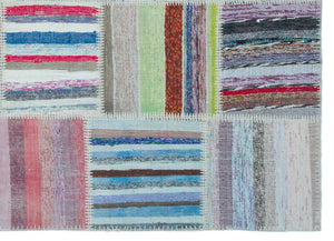 Apex Kilim Patchwork Unique Striped 22488 160 x 220 cm