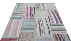 Apex Kilim Patchwork Unique Striped 22494 160 x 230 cm