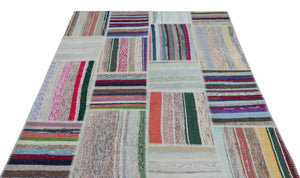 Apex Kilim Patchwork Unique Striped 22496 160 x 230 cm