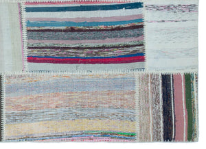 Apex Kilim Patchwork Unique Striped 22496 160 x 230 cm