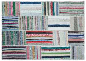 Apex Kilim Patchwork Unique Striped 22501 160 x 230 cm