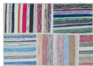 Apex Kilim Patchwork Unique Striped 22502 160 x 230 cm