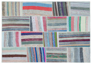 Apex Kilim Patchwork Unique Striped 22504 160 x 230 cm