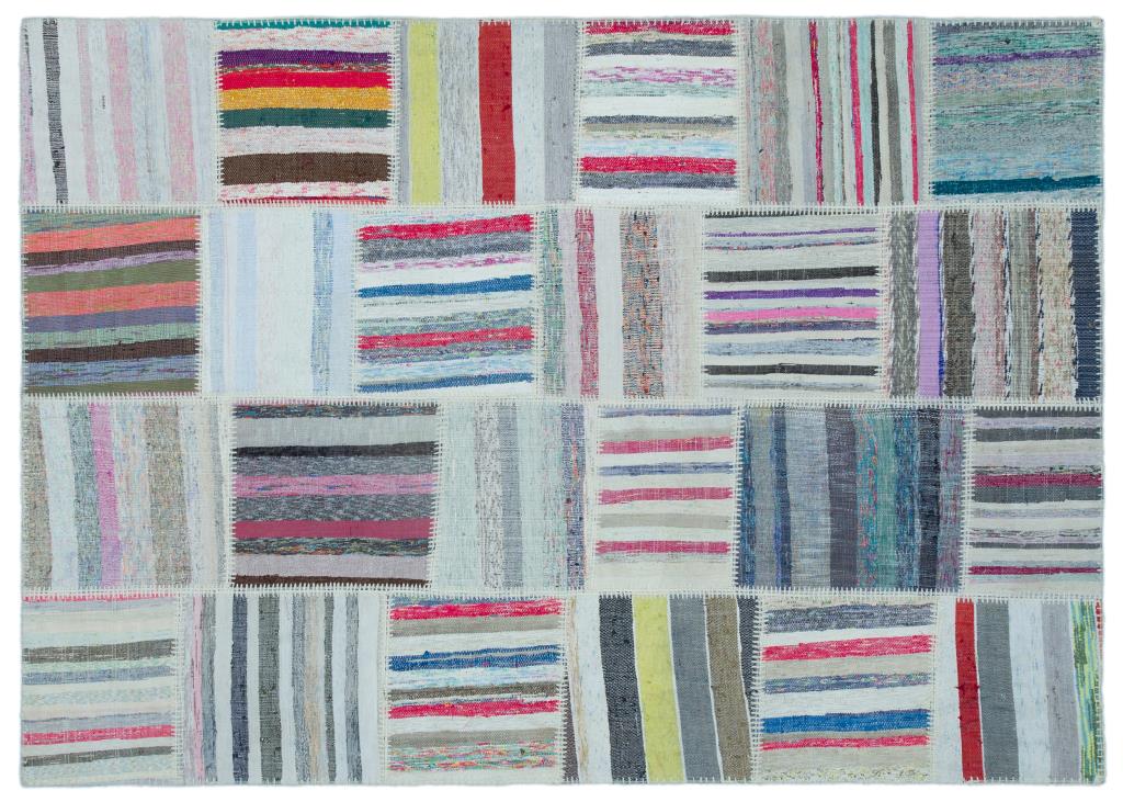 Apex Kilim Patchwork Unique Striped 22506 160 x 225 cm