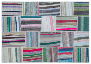 Apex Kilim Patchwork Unique Striped 22507 160 x 230 cm