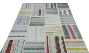 Apex Kilim Patchwork Unique Striped 22509 160 x 227 cm