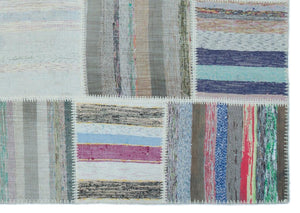 Apex Kilim Patchwork Unique Striped 22509 160 x 227 cm