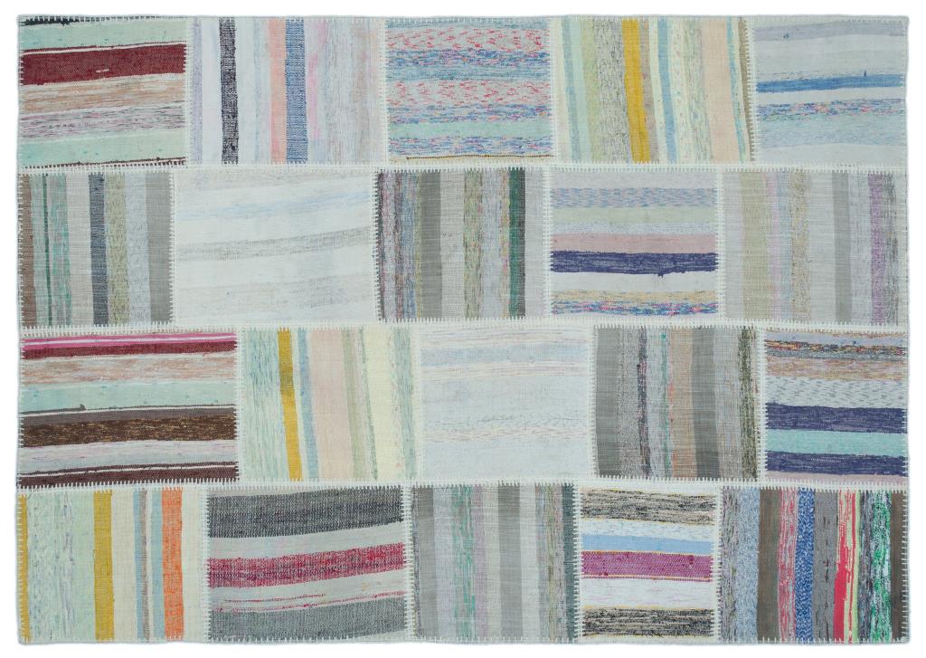 Apex Kilim Patchwork Unique Striped 22509 160 x 227 cm