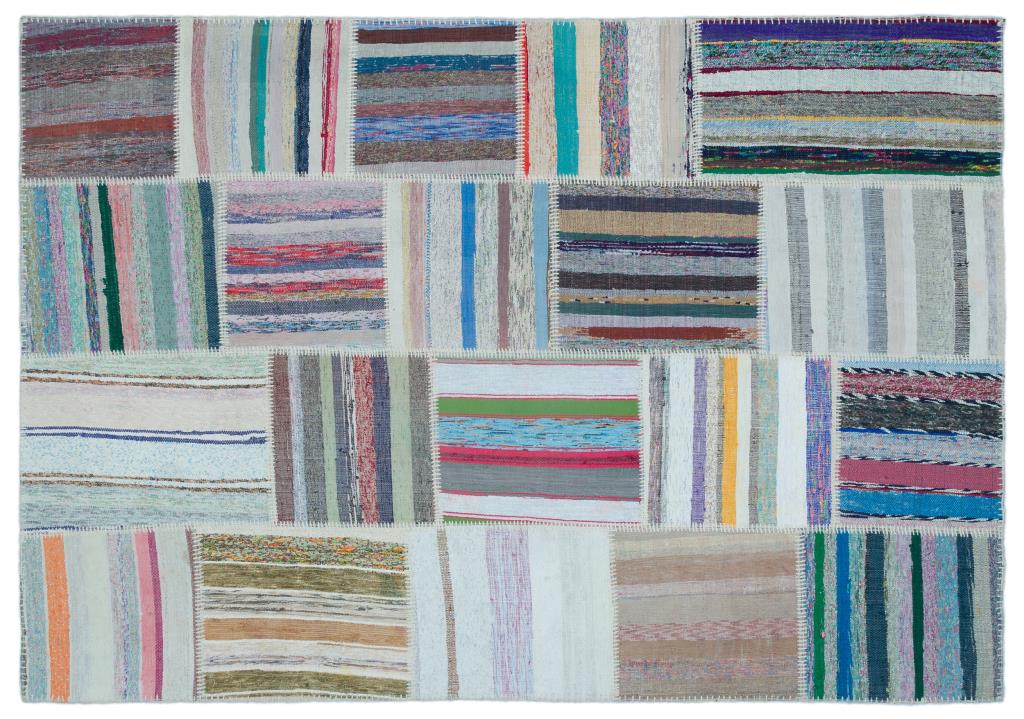 Apex Kilim Patchwork Unique Striped 22514 160 x 230 cm