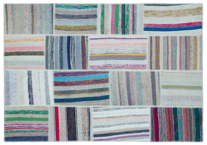 Apex Kilim Patchwork Unique Striped 22516 160 x 230 cm