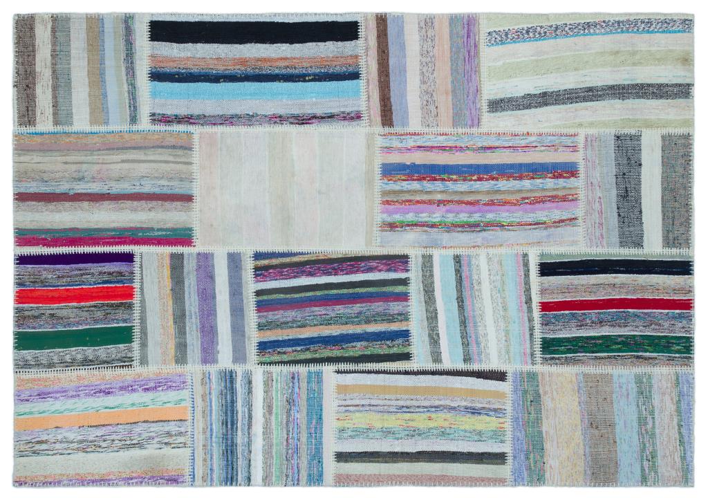 Apex Kilim Patchwork Unique Striped 22518 160 x 228 cm