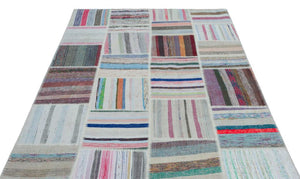 Apex Kilim Patchwork Unique Striped 22525 160 x 230 cm