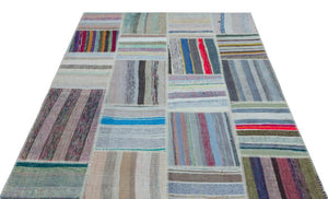 Apex Kilim Patchwork Unique Striped 22531 160 x 230 cm