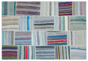 Apex Kilim Patchwork Unique Striped 22531 160 x 230 cm