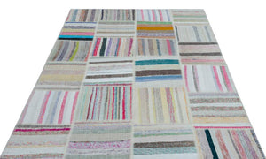 Apex Kilim Patchwork Unique Striped 22532 160 x 230 cm