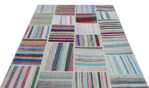 Apex Kilim Patchwork Unique Striped 22533 160 x 227 cm