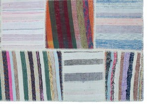 Apex Kilim Patchwork Unique Striped 22533 160 x 227 cm