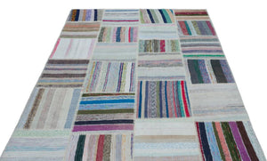 Apex Kilim Patchwork Unique Striped 22535 160 x 223 cm