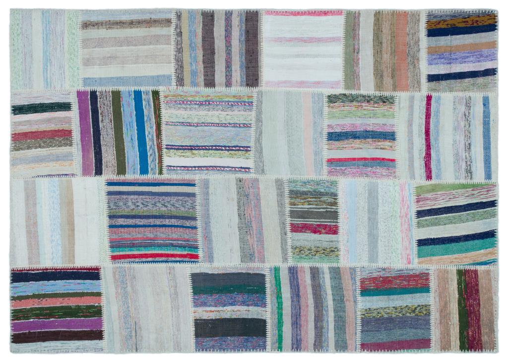 Apex Kilim Patchwork Unique Striped 22535 160 x 223 cm