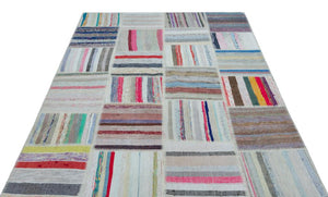 Apex Kilim Patchwork Unique Striped 22538 160 x 230 cm