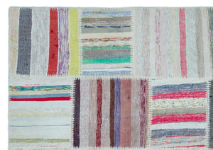 Apex Kilim Patchwork Unique Striped 22538 160 x 230 cm