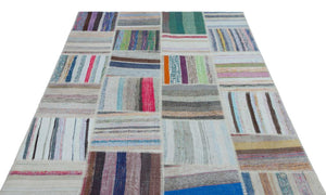 Apex Kilim Patchwork Unique Striped 22539 160 x 230 cm