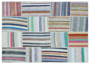 Apex Kilim Patchwork Unique Striped 22541 160 x 225 cm