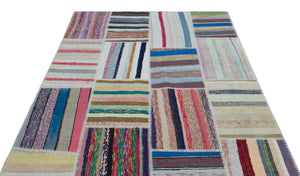 Apex Kilim Patchwork Unique Striped 22542 160 x 225 cm