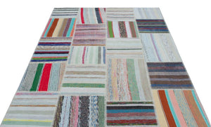 Apex Kilim Patchwork Unique Striped 22545 160 x 228 cm