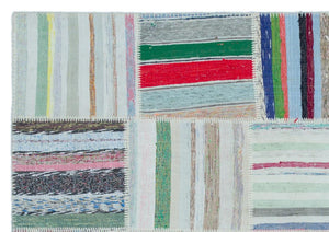 Apex Kilim Patchwork Unique Striped 22545 160 x 228 cm