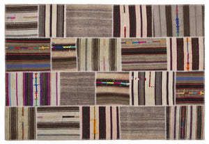 Apex Kilim Patchwork Unique Striped 2257 160 x 230 cm