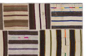 Apex Kilim Patchwork Unique Striped 2258 160 x 230 cm